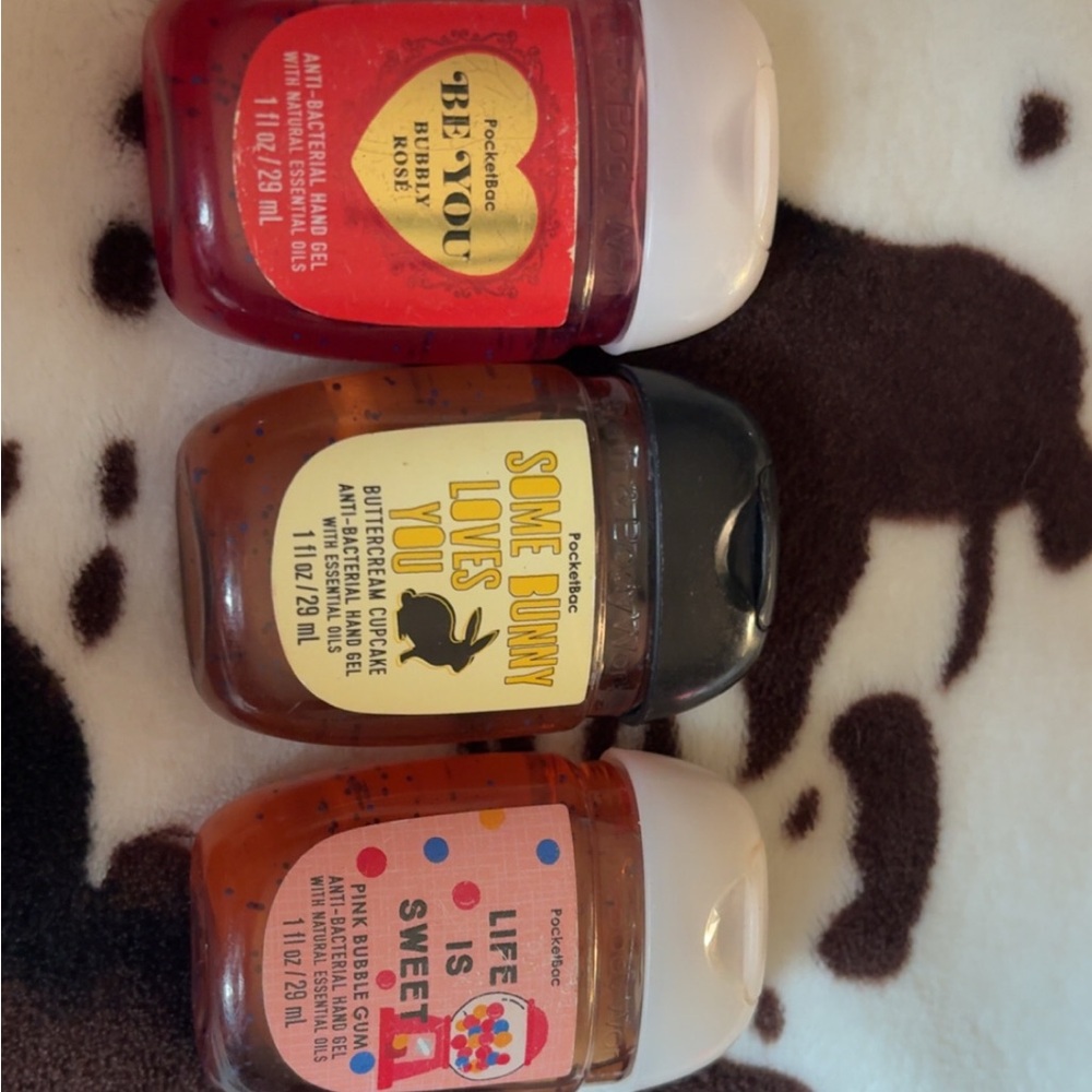 Bath & Body Works Skincare Moisturizer Set - Red, Yellow, Pink